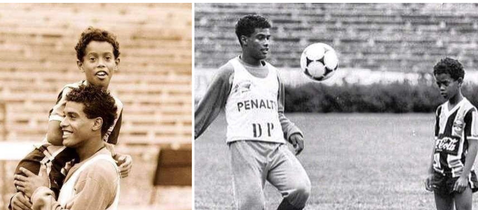 Cha của Ronaldinho đã truyền cho anh niềm đam mê bóng đá ngay từ khi còn nhỏ