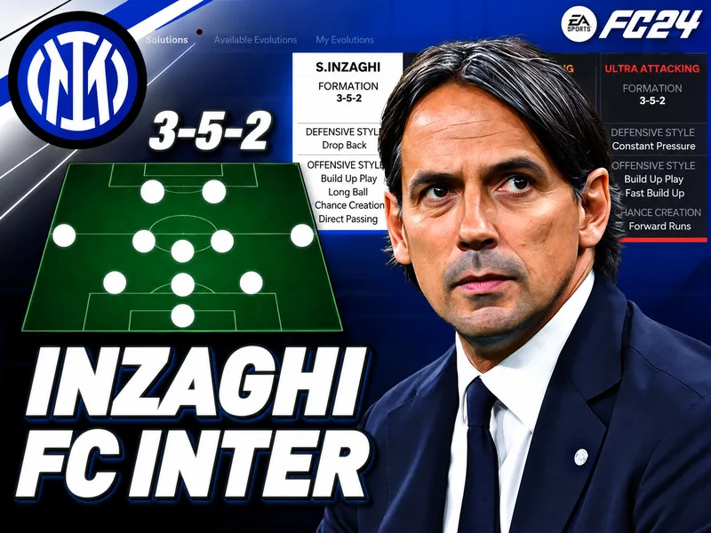 Inter Milan của Simone Inzaghi vận hành sơ đồ 3 5 2 linh hoạt ở hai biên.